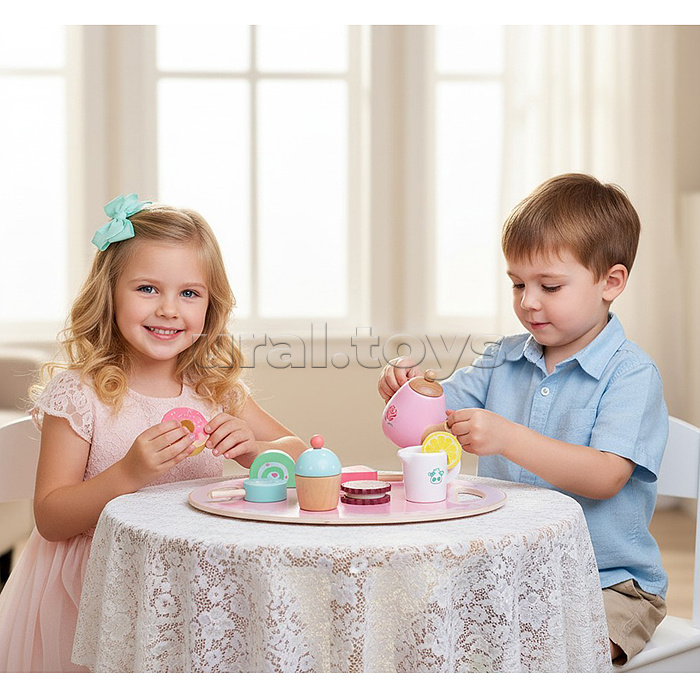 Набор посуды "Чайный набор Розовый"