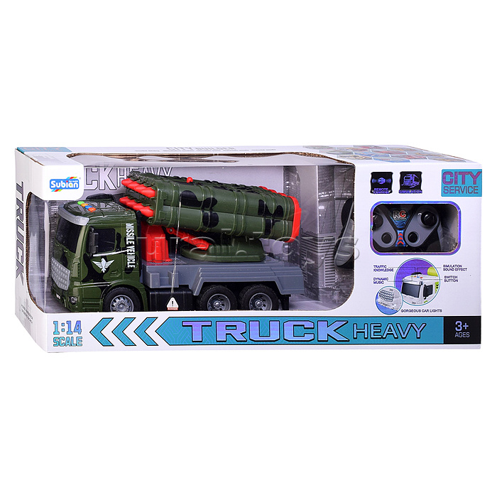 Машина S977-119A "Спецмобиль" р/у,1:24 (свет, звук) в коробке