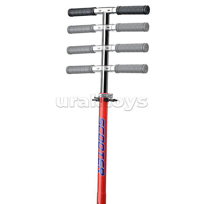 Самокат 2-х кол., красный, в коробке