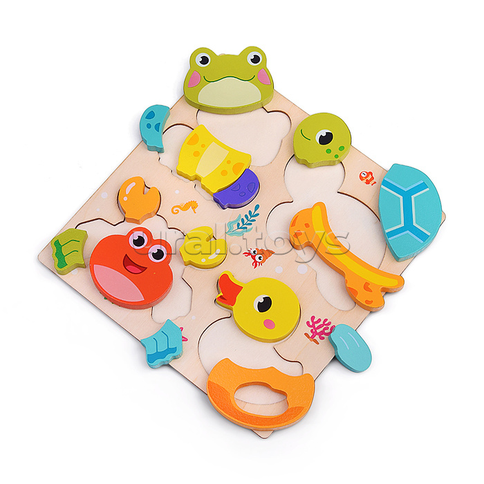 Пазл-вкладыш "Зверята"