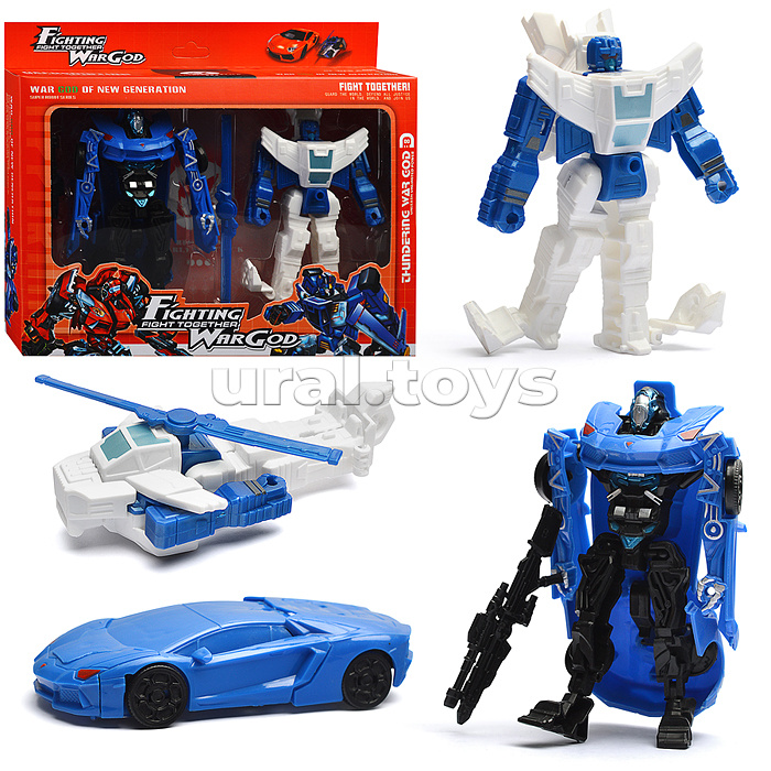 Набор роботов "Бои титанов" трансформирующихся, в коробке