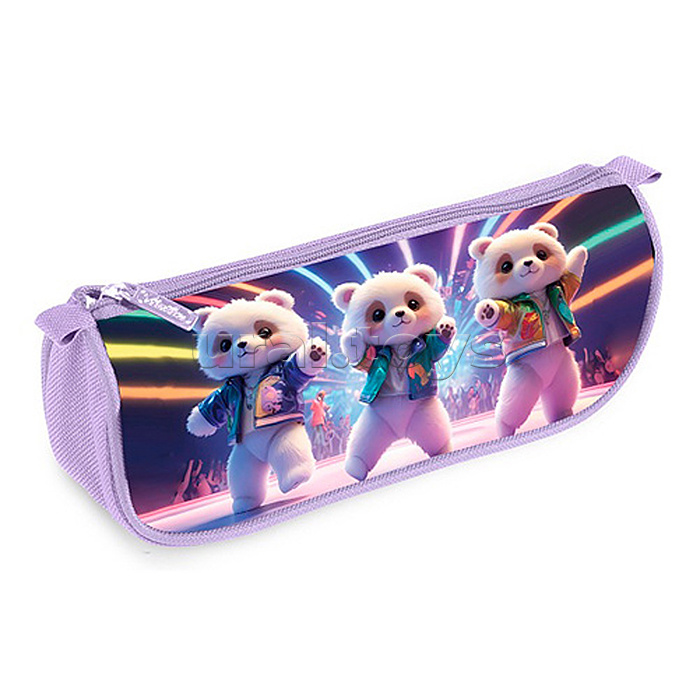 Пенал 200х95х50мм., на молнии мягкий "K-pop мишки" Пенал 200х95х50мм., на молнии мягкий "K-pop мишки"