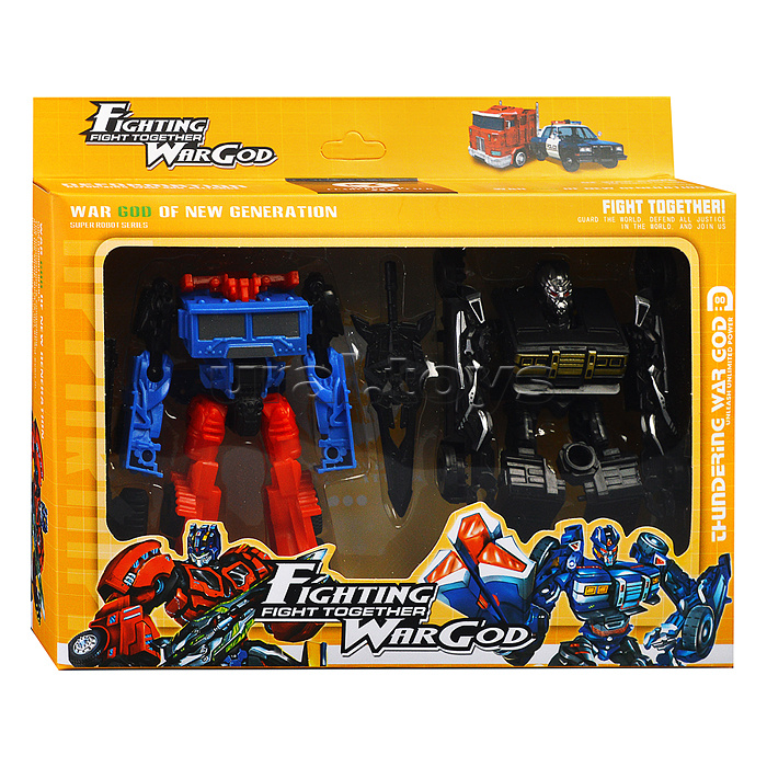 Робот трансформирующийся, в коробке