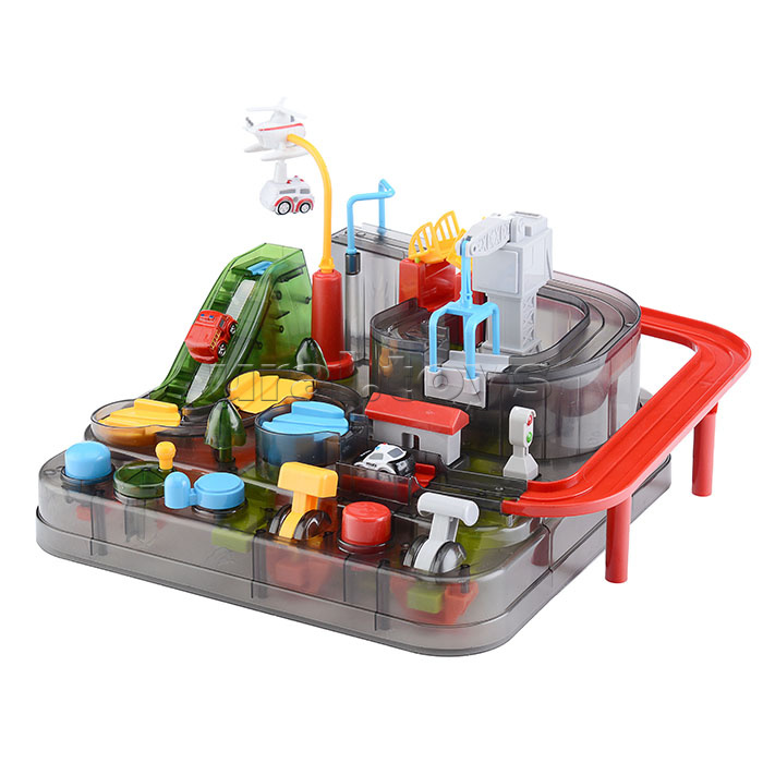 Автотрек на батарейках, в коробке