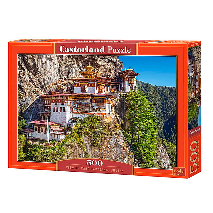 Пазлы 500 "Монастырь на скале, Бутан"