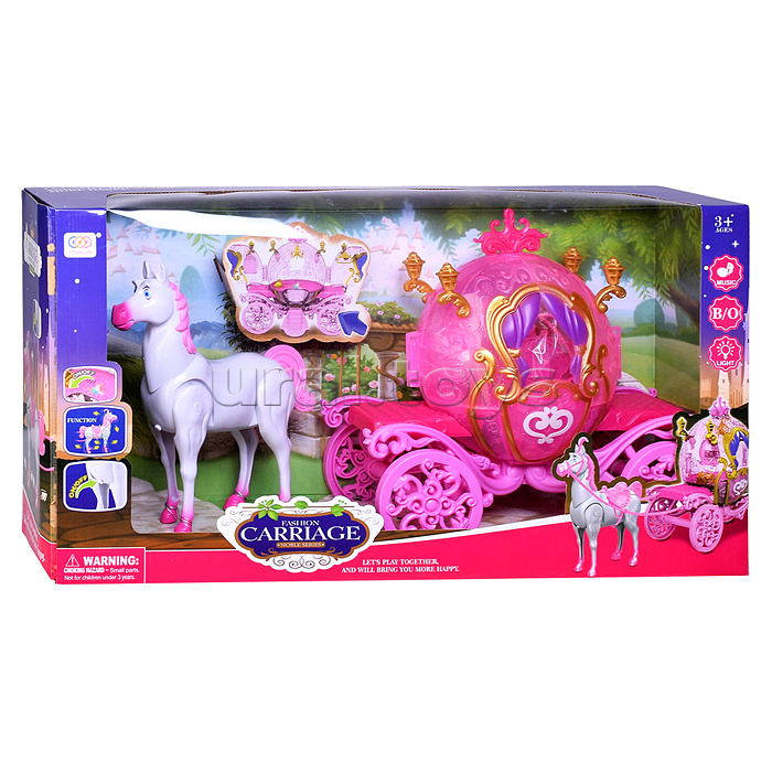 Набор карета "Путешествие в сказку-6" свет, звук, в коробке