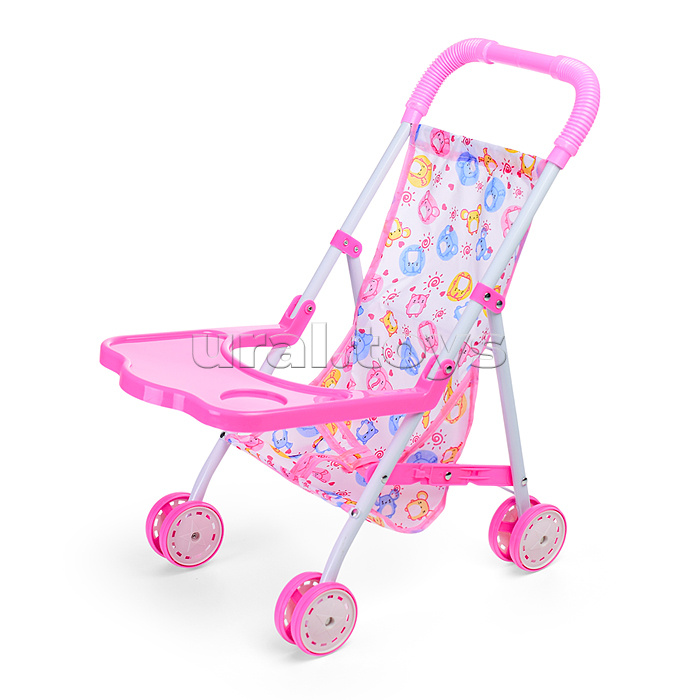 Коляска для кукол (металлическая, складная, прогулочная, цвет в ассортименте)