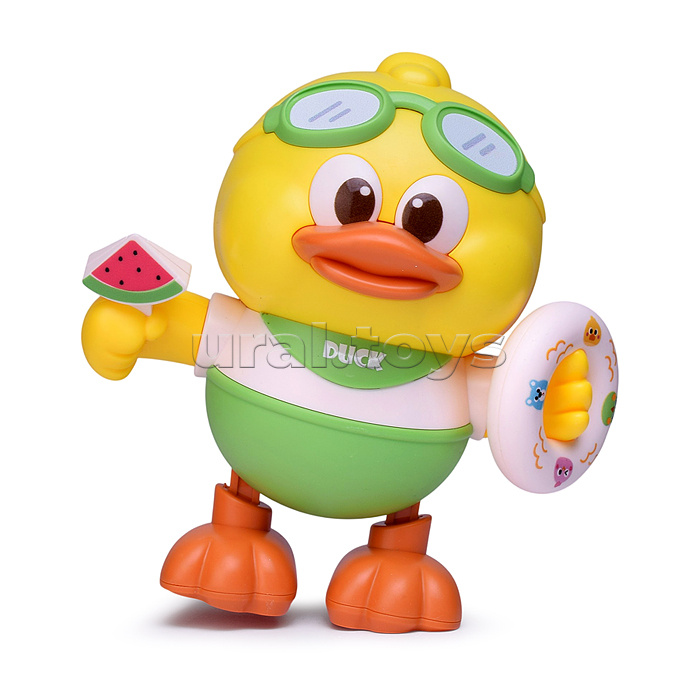 Утенок "Милый друг" свет, звук, в коробке