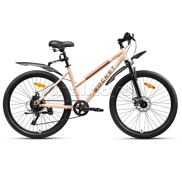 Велосипед 26" Rocket Vela 2.0, цвет бежевый, размер 17"