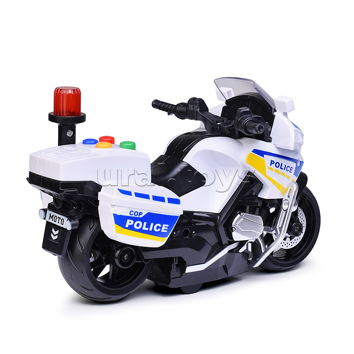 Машина "Полицейский мотоцикл" 1:20, цвет белый, в коробке