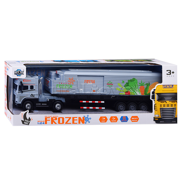 Машина "Фура- Авторефрижератор" (свет,звук) в коробке