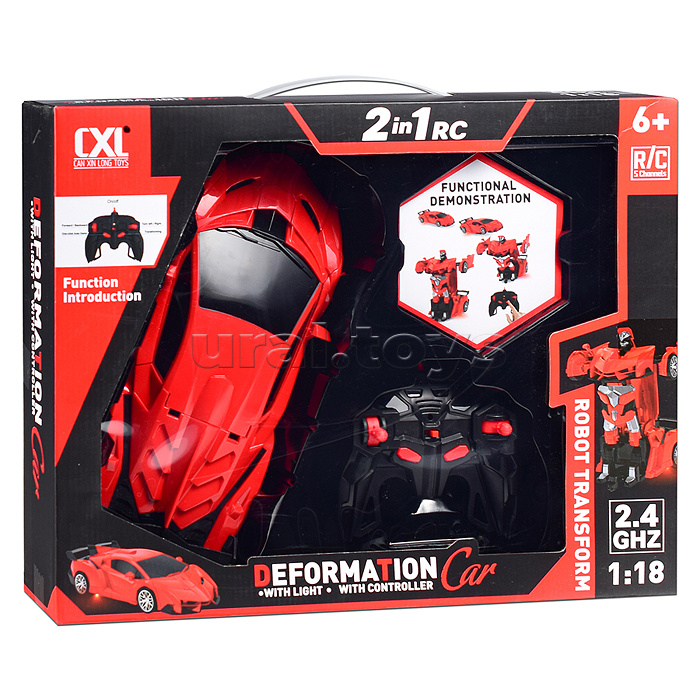 Машина "Гонщик Джуниор" р/у, 27 MHz, в коробке