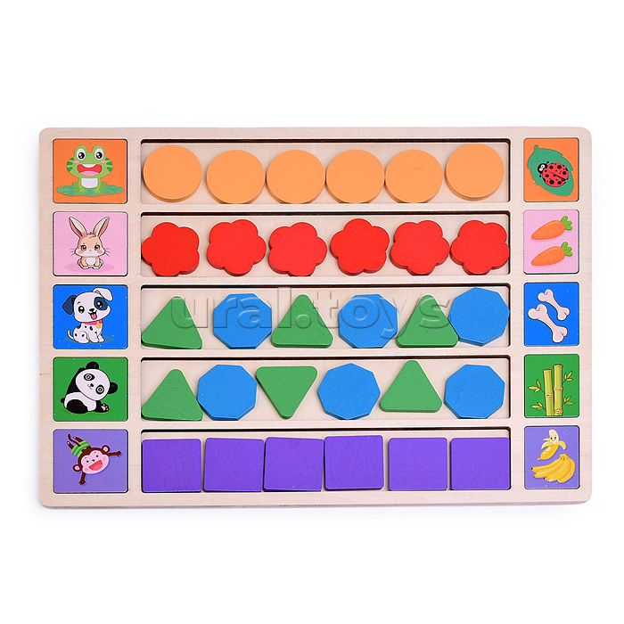 Игрушка развивающая " Цветные фигурки"