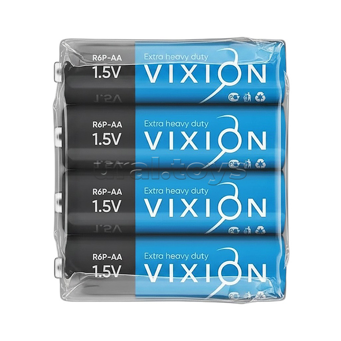 Батарейка солевая Vixion R6P - AA (плёнка 4шт)