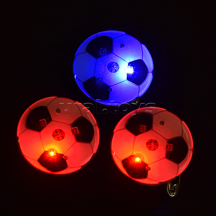 Значок "Футбольный мяч" с подсветкой