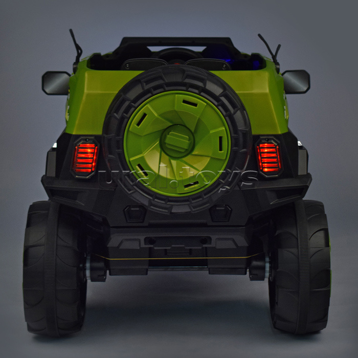 Электромобиль "Стайер" на аккумуляторе, с р/у управлением, в коробке (зеленый)