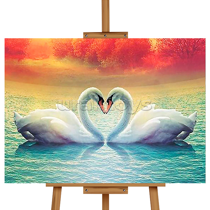 Набор для рисования "Картина по номерам 40х50 см. Неразлучники"