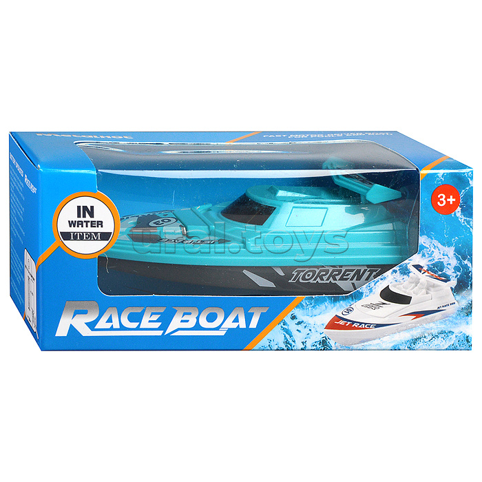 Лодка "Молния" на батарейках, в коробке