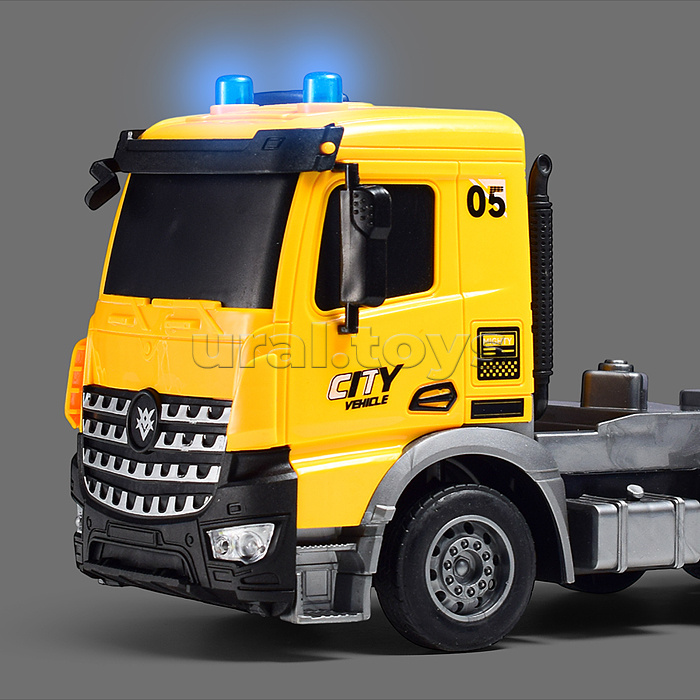 Машина "Спецтехника" р/у, MHz (цвет жёлтый) в коробке