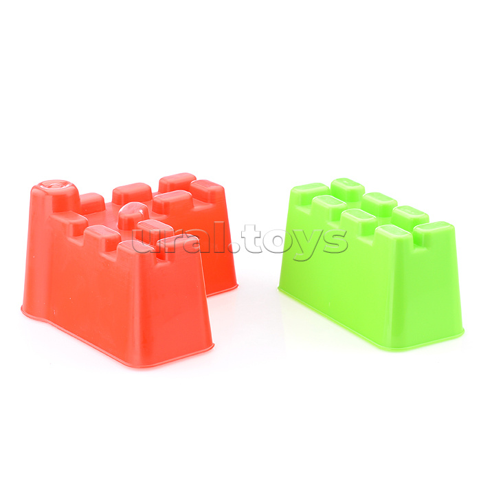 Набор для песка "Крепость"(формочки 2шт,ведро,совок 25см)