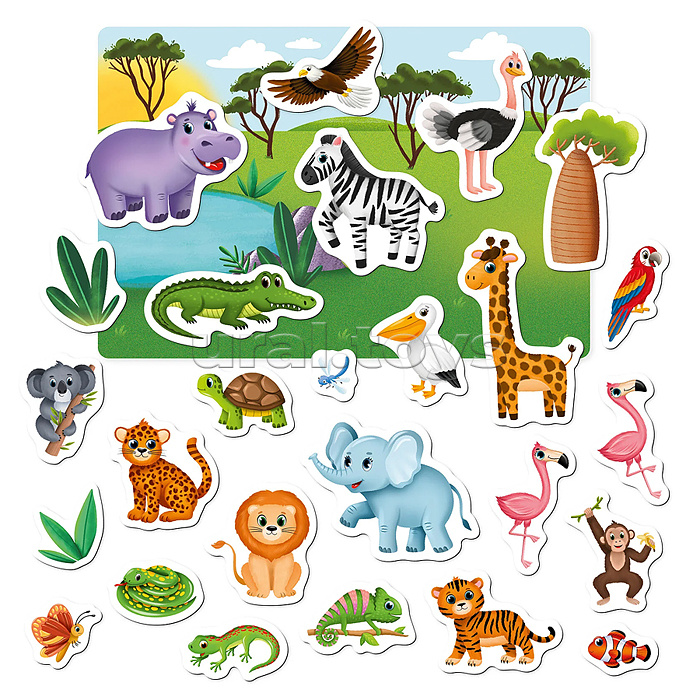 Магнитная игра "Животные Африки"