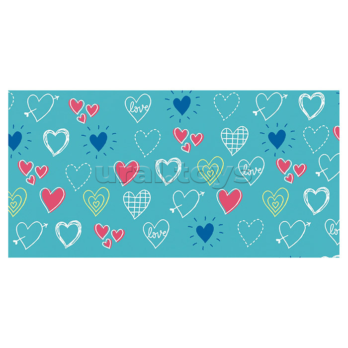 Конверт для денег (без отделки, с лаком) "Сердечки"