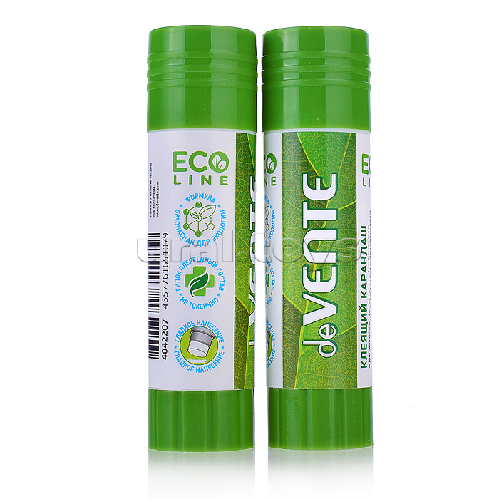 Клеящий карандаш "Eco-line" 15 г (быстросохнущий) в картонном дисплее с пластиковым поддоном