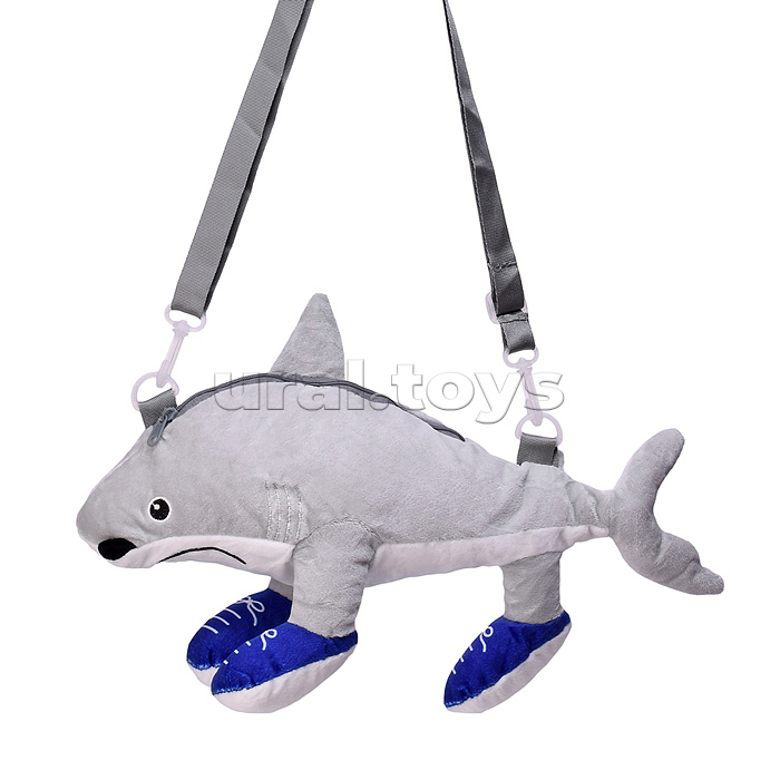 Мягкая игрушка "Акула" в кедах, 30 см.