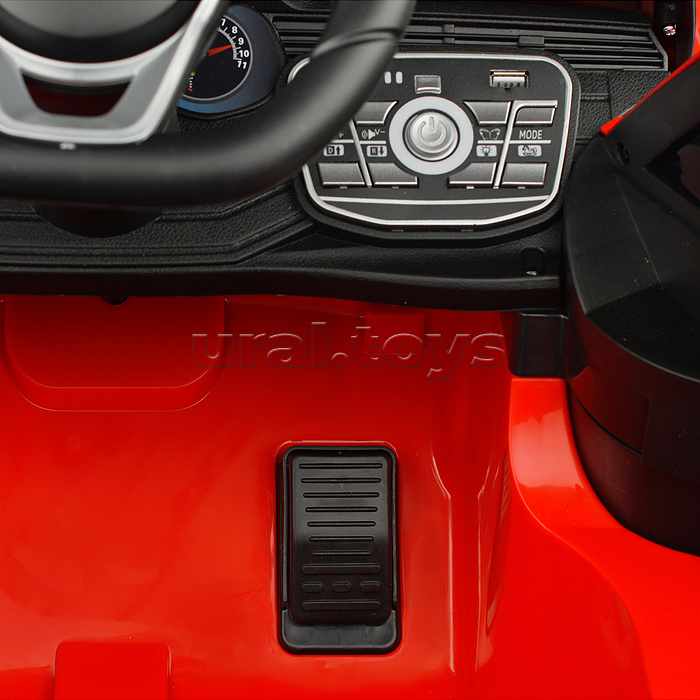 Электромобиль "Супер вояж" на аккумуляторе, с р/у управлением, в коробке (красный)