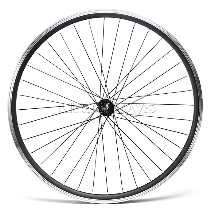 Колесо велосипедное 26" переднее, алюминий, V-br, с гайками