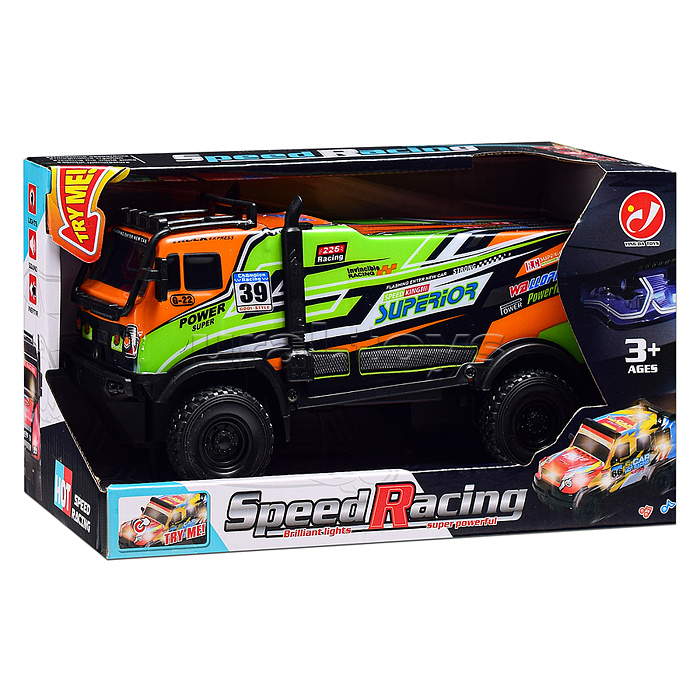 Машина "Бронетраспортер" 1:18, свет, звук, в коробке