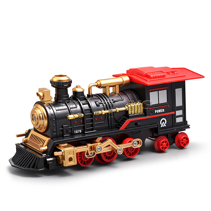 Железная дорога "Поезд и пути-2" (свет, распылитель) в коробке