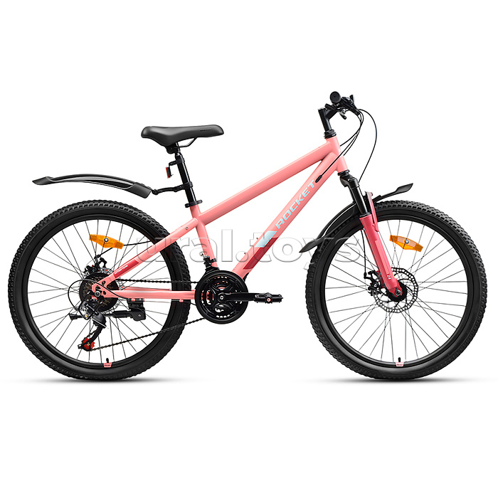 Велосипед 24" Rocket Aries 2.0 , цвет розовый, размер 13"