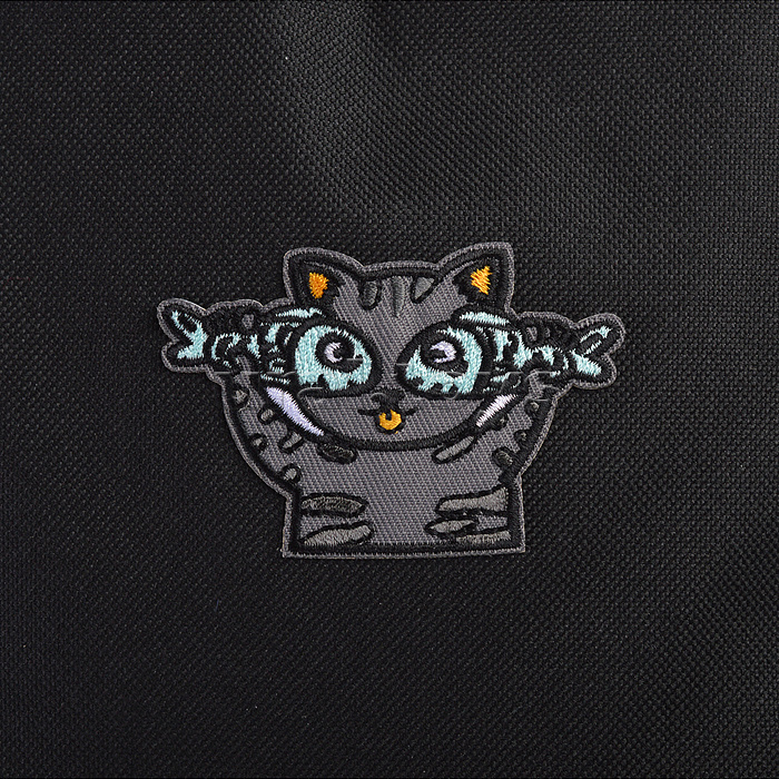 Рюкзак "What cats" подростковый 40x29x17 см (14 л) 250 г, 1 отделение на молнии, 1 передний карман, вышивка, черный Рюкзак "What cats" подростковый 40x29x17 см (14 л) 250 г, 1 отделение на молнии, 1 передний карман, вышивка, черный