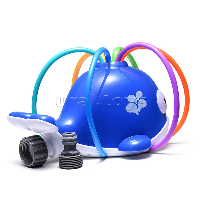 Игрушка - брызгалка "Кит" для подключения к водному шлангу, в коробке