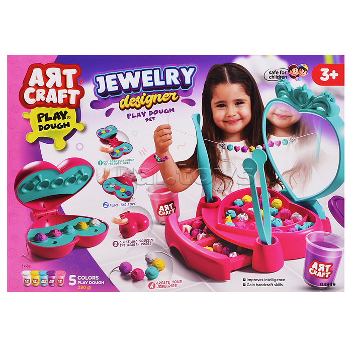 Набор для лепки "Дизайнер украшений" тесто 5х56г