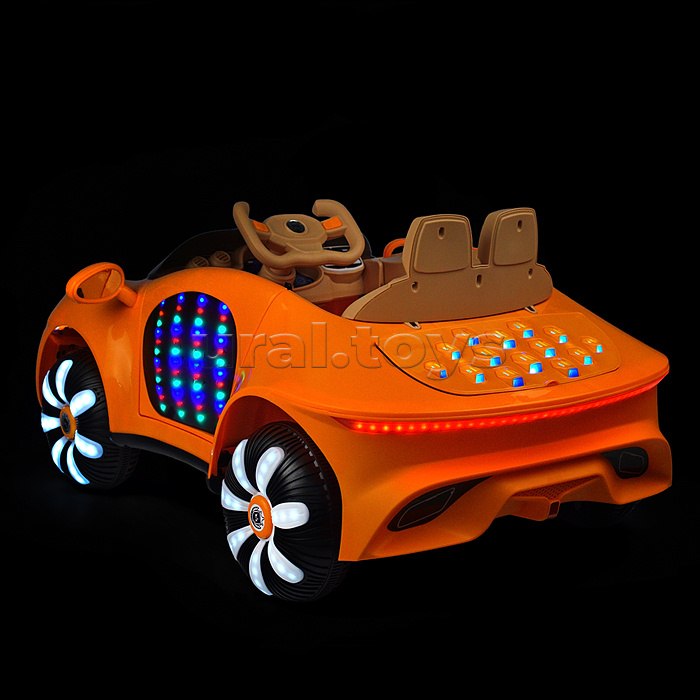 Электромобиль "Ночное рандеву" 12V4.5 двухприводный (оранжевый)