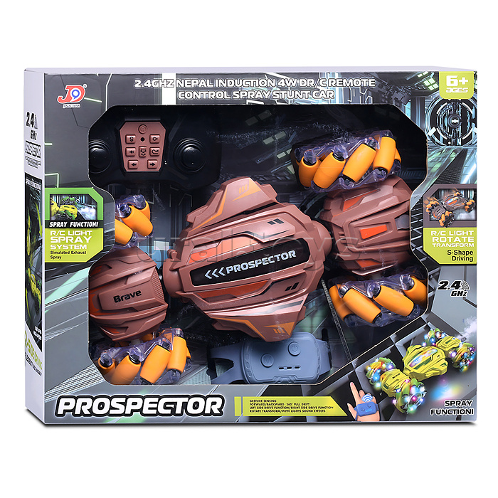 Машина "PROSPECTOR с дымом" р/у, 27 MHz, в коробке