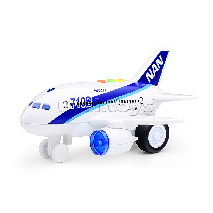 Самолет "Авиация" 1:200 (свет,звук) в коробке
