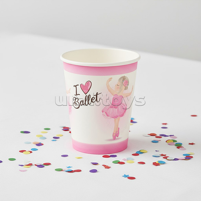 Набор посуды одноразовой "Балерина" стаканы (10 шт)
