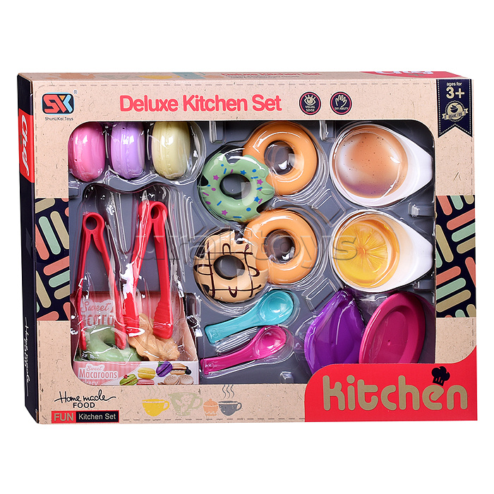 Набор посуды с десертом "Сладенький завтрак" в коробке