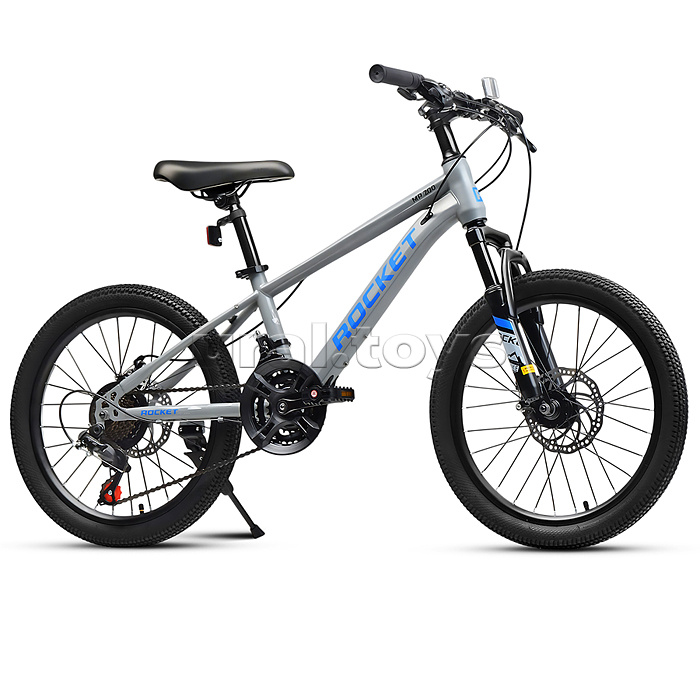 Велосипед 20" Rocket MP-200, цвет серый/синий, размер 11"