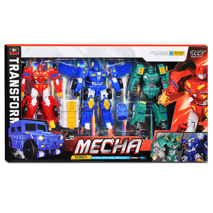 Робот трансформирующийся в пожарную службу, в коробке