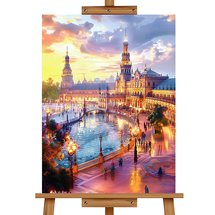 Мозаика алмазная "Замечательный город" 30*40см