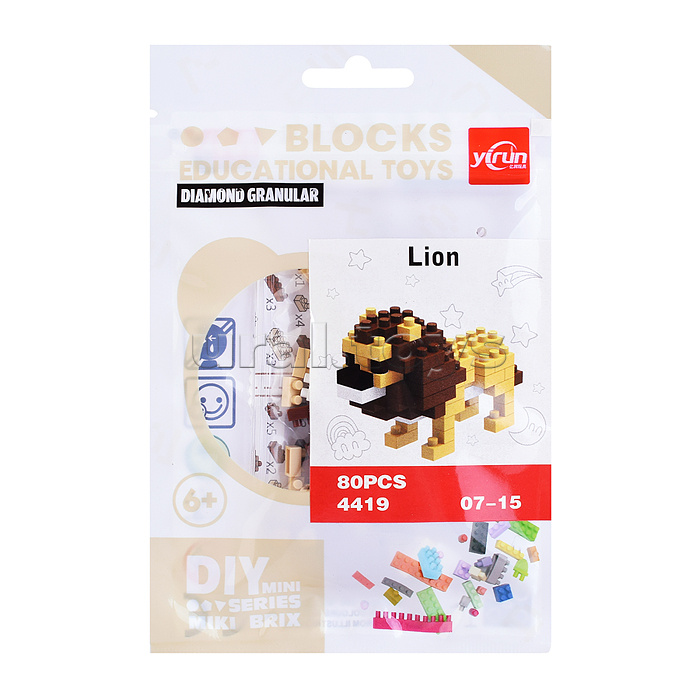 Конструктор "Животные" в ассортименте, в пакете