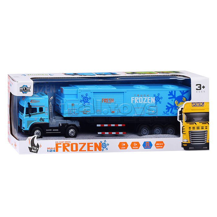 Машина "Фура - авторефрижератор 2"  (свет,звук) в коробке