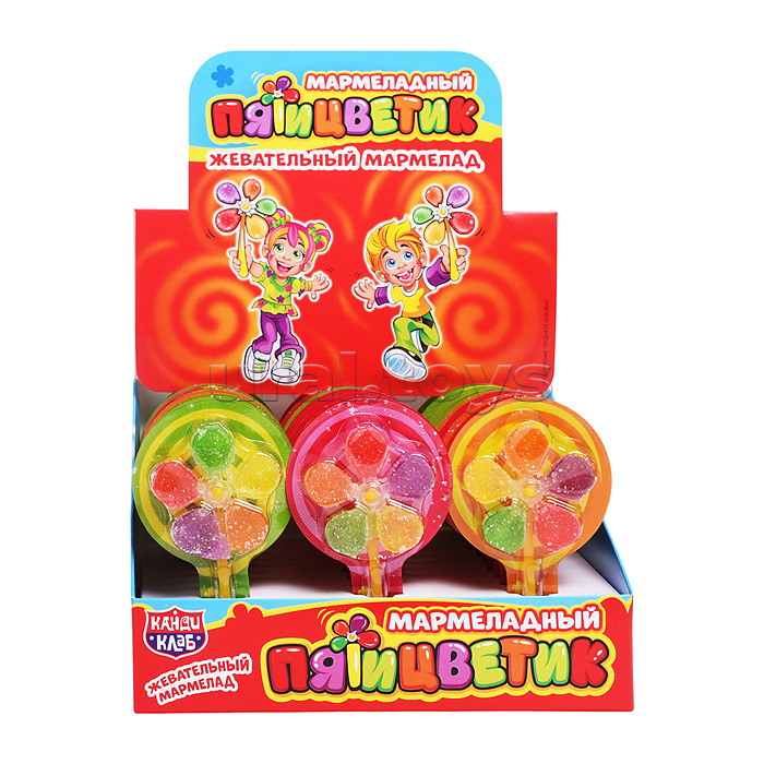 Жевательный мармелад "Мармеладный Пятицветик" 8г*30шт