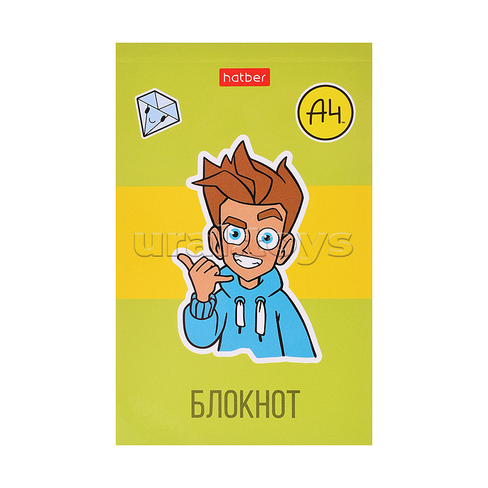 Блокнот А7 48л клетка "Влад А4" в Дисплее  52 шт