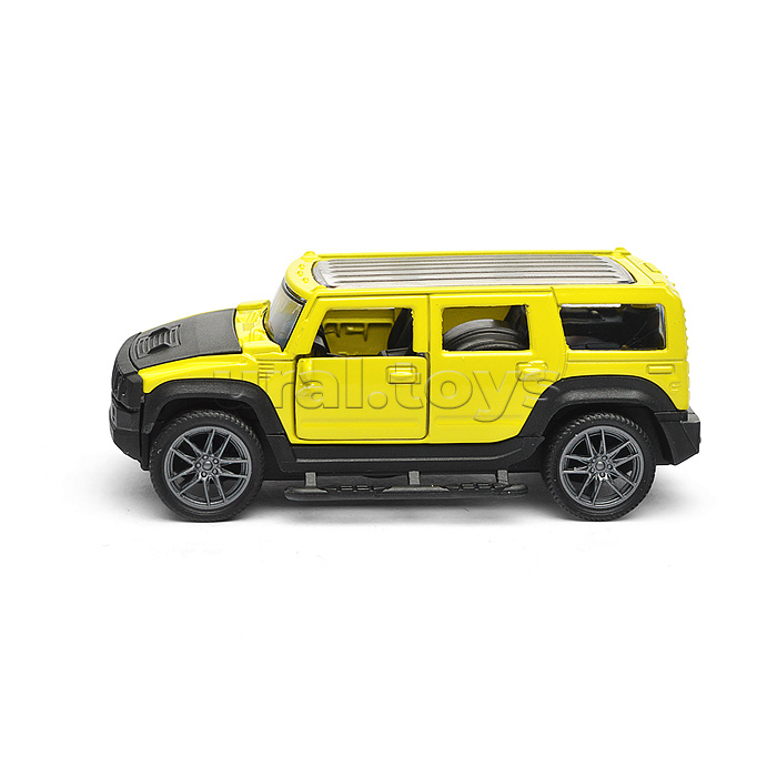 Жёлтая инерционная машинка Сафари die-cast,1:32, открывающиеся двери Жёлтая инерционная машинка Сафари die-cast,1:32, открывающиеся двери