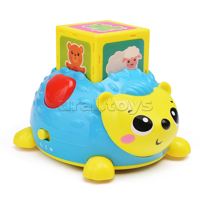 Первые знания с Ёжиком (синий) комплект: ёжик и кубики (5 шт.)